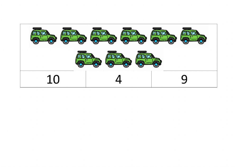 Cuenta y señala el número correcto