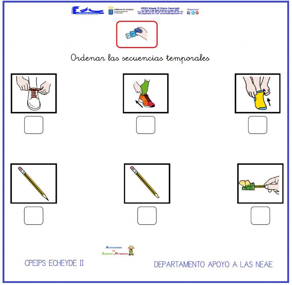 Ordenar secuencias temporales