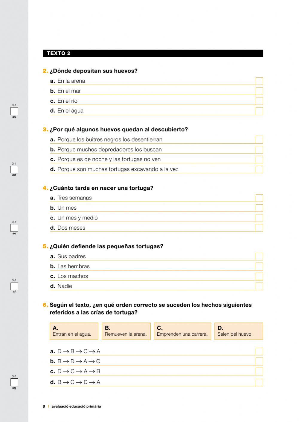 Comprensión lectora 4