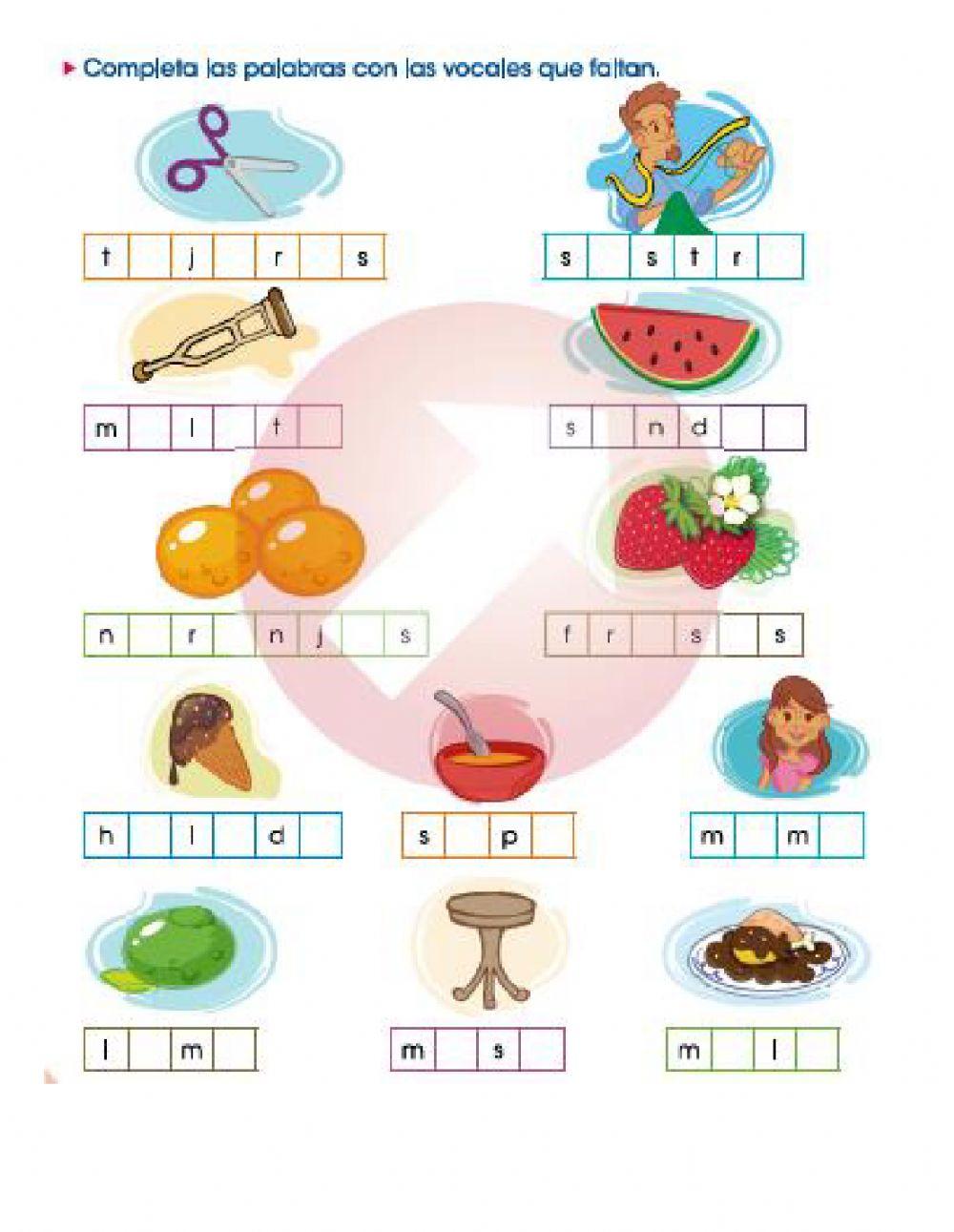 EVALUACION 1er TRIMESTRE ESPAÑOL 1°