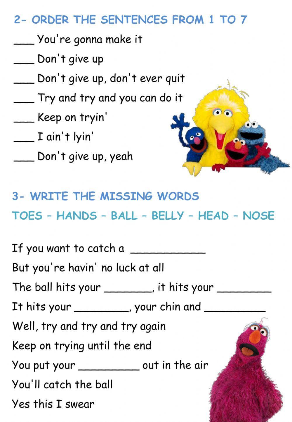 Don't give up : song