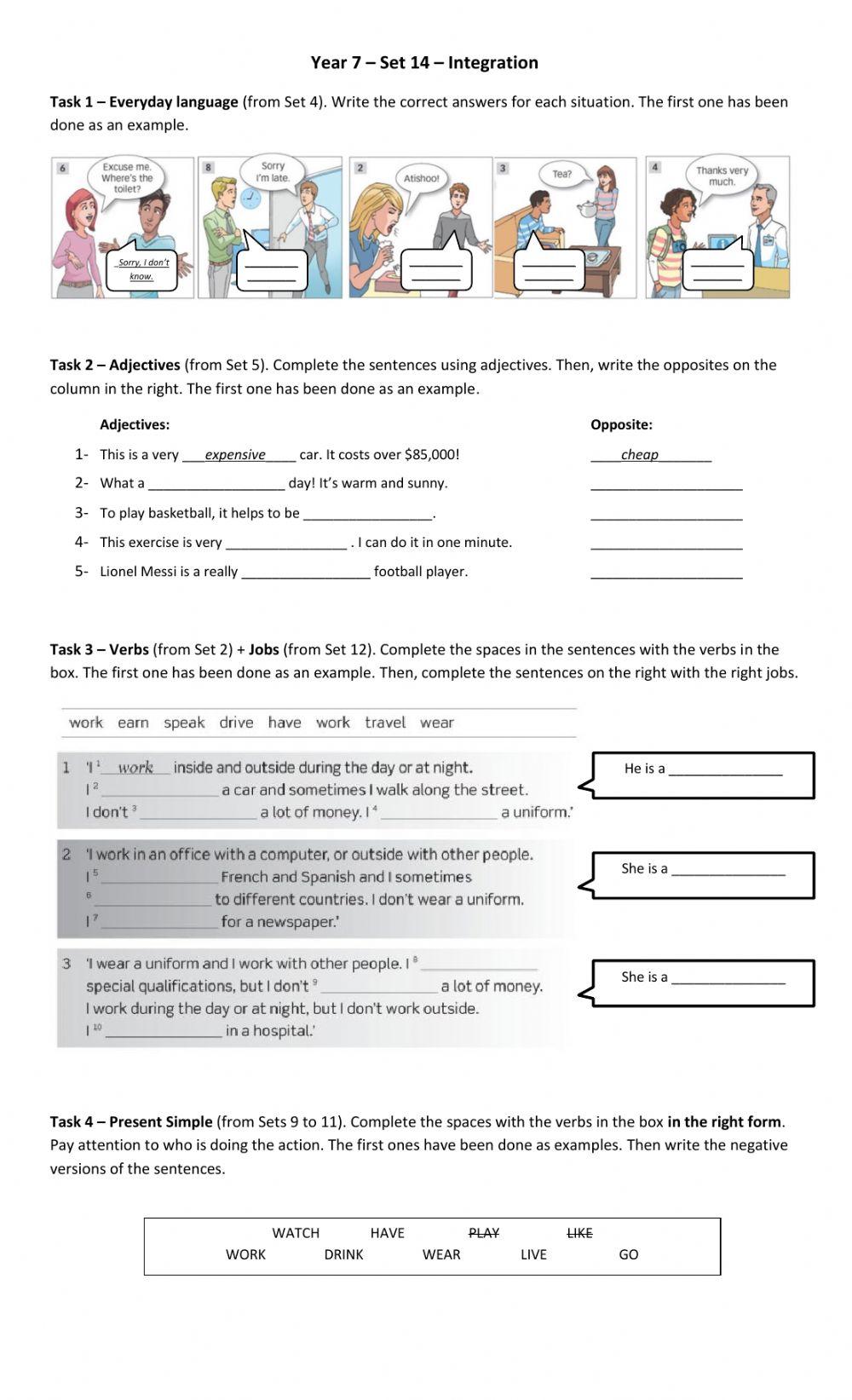 Year 7 - Set 14 - Integration