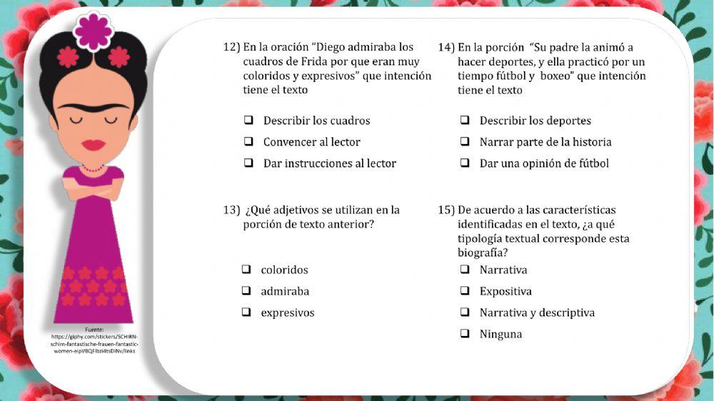 Textos narrativos y descriptivos