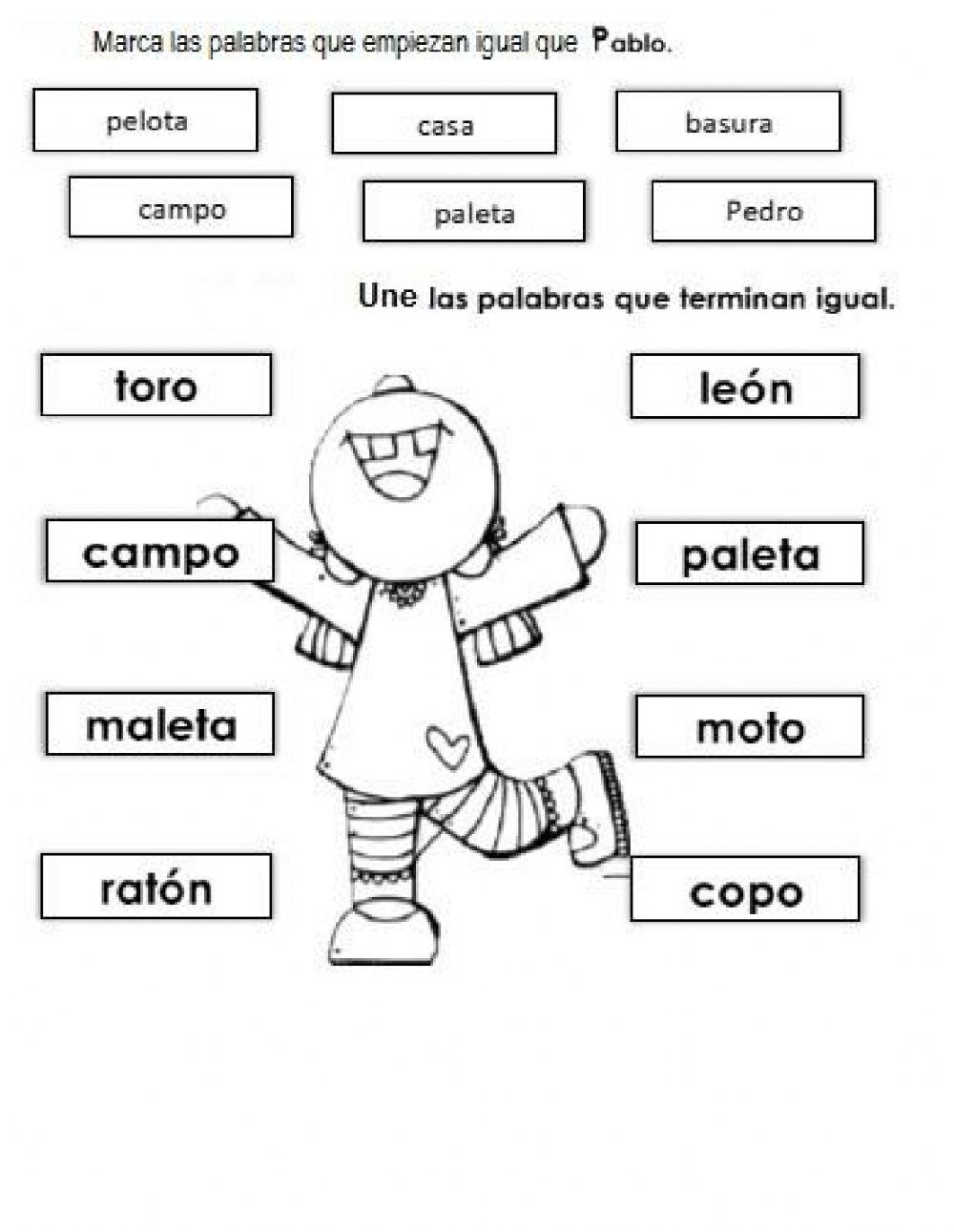 Evaluacion trimestre 1 1° español