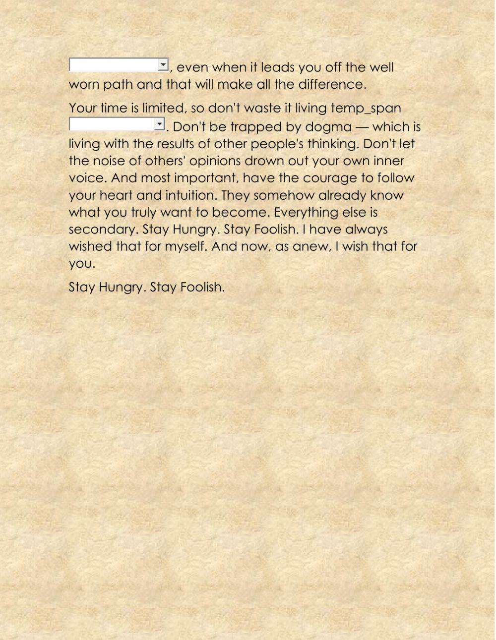 Audio Lab - simple past