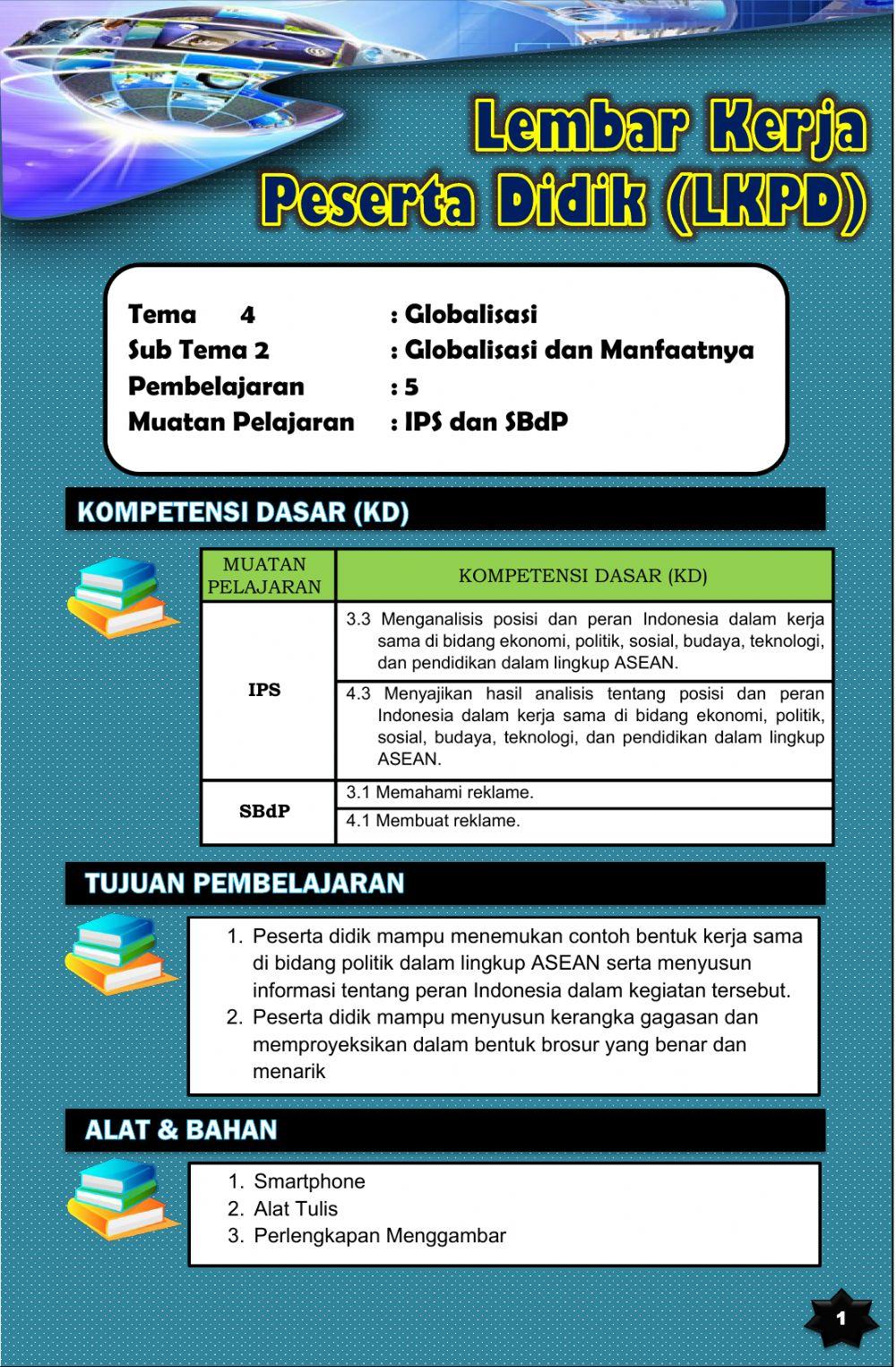 LKPD KELAS 6 Tema 4 ST 2 PB 5 FINISH