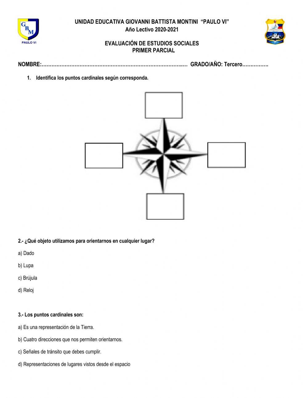 Evaluación primer parcial eess