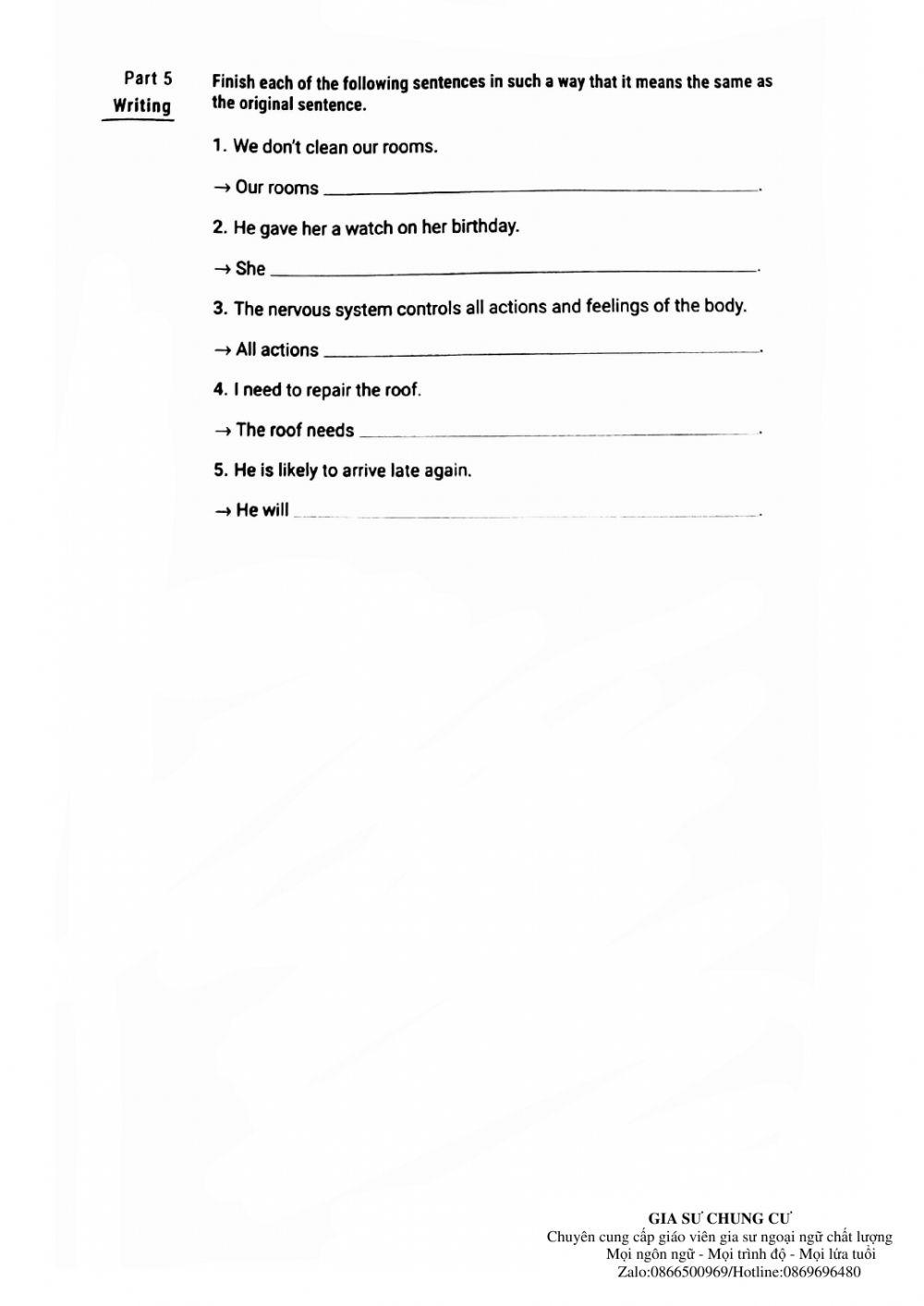 Lớp 10 - Kiểm tra 45 phút (test 4 luyện giải)