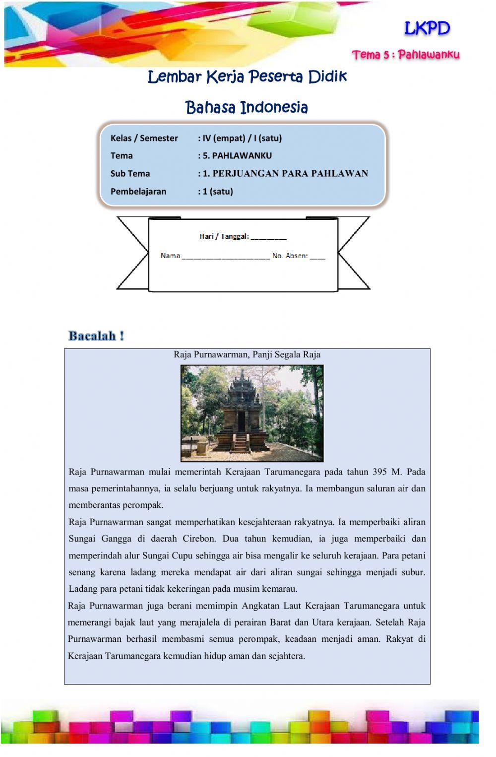 LKPD  TEMA 5 SUBTEMA 1 PB 1