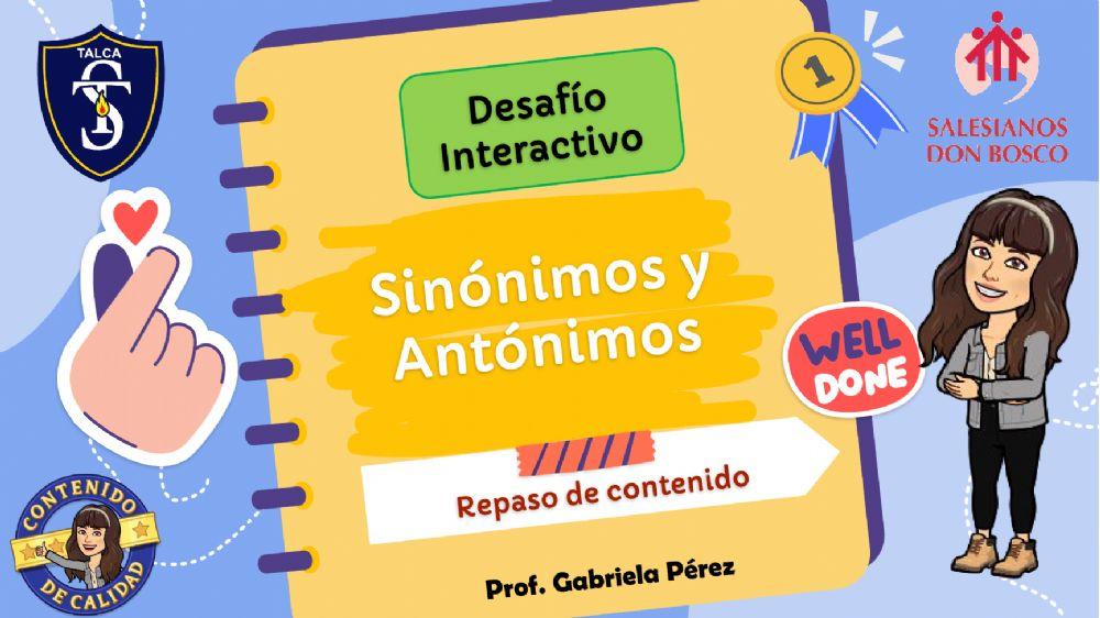 Sinónimos y antónimos