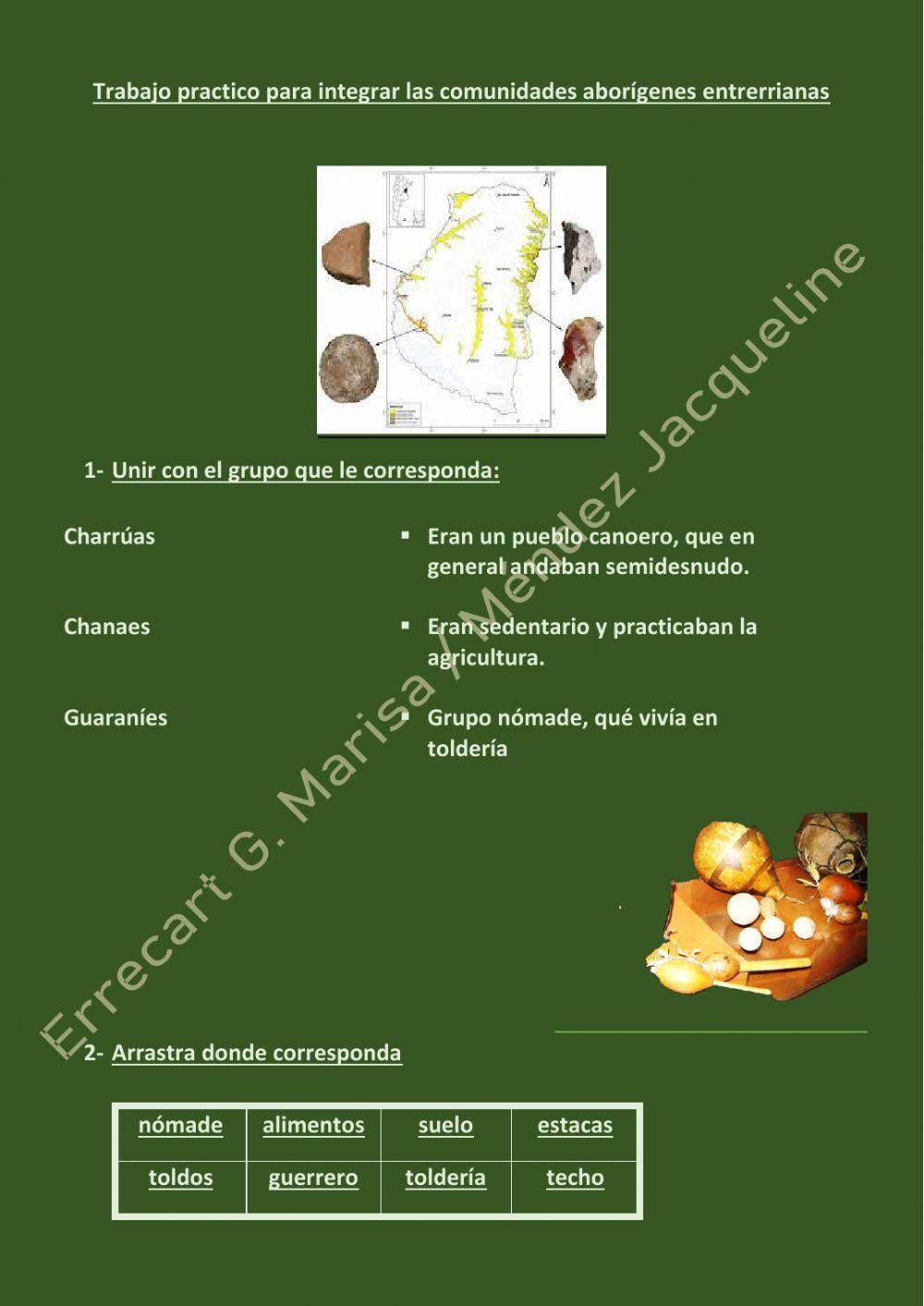 Los charrúas, los chanas y los Guaraníes