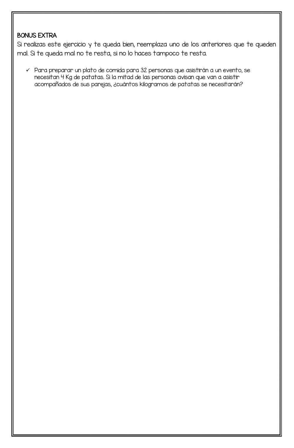 Show me what you know- Regla de tres-Sexto