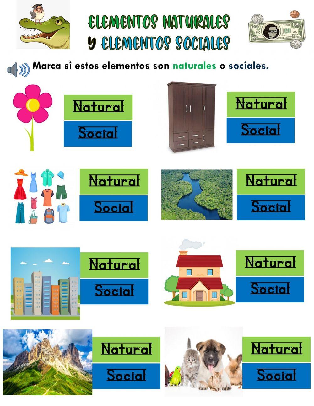 Elementos naturales y sociales