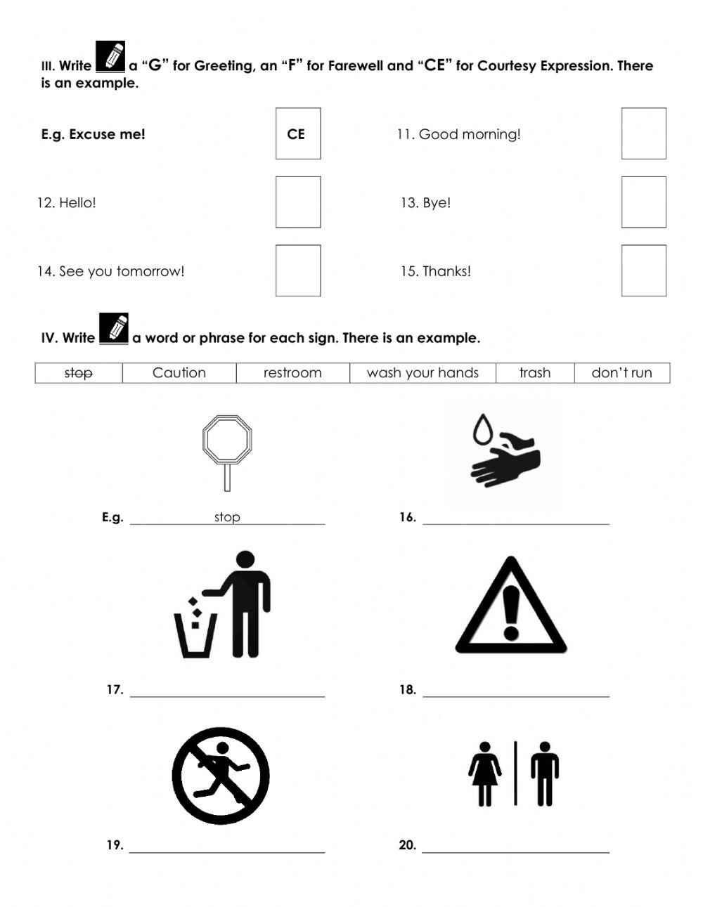 First Trimester Exam - 2nd Grade