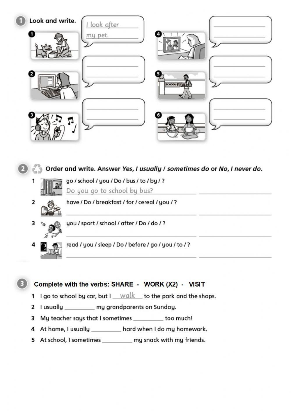 Everyday activities (part 2)