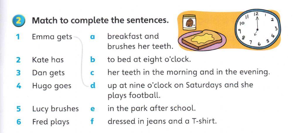 Super minds 2 Daily routine 4402390 | Adelina888