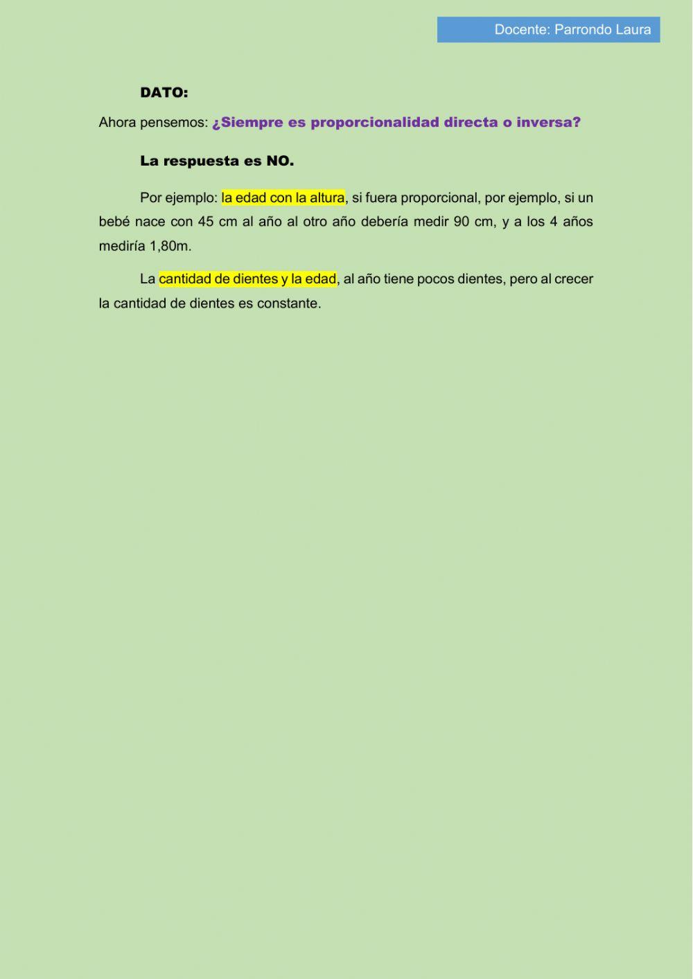 Proporcionalidad inversa