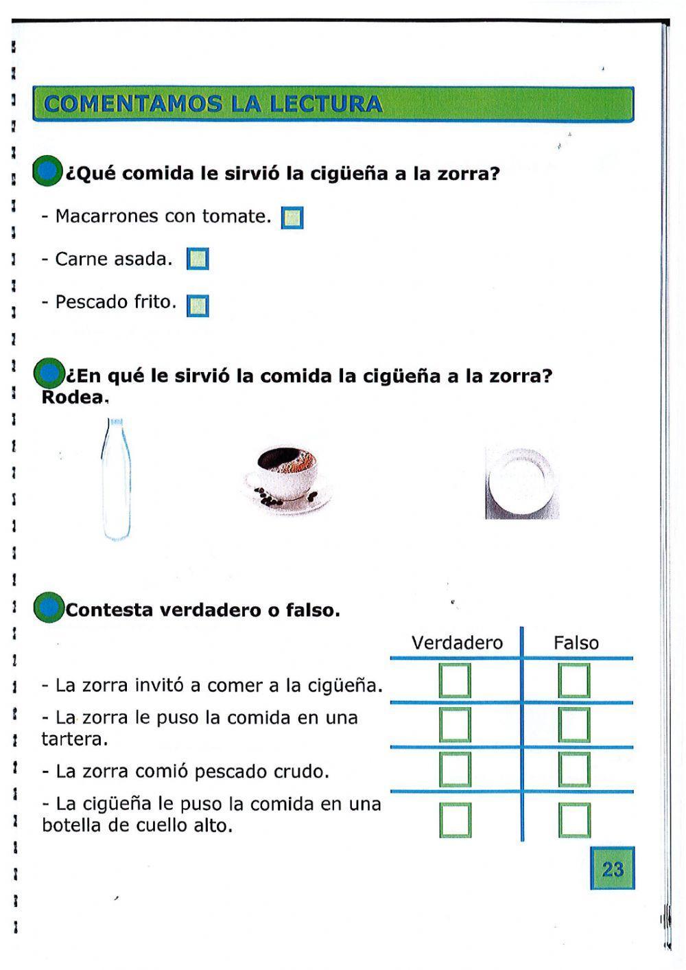 La cigüeña y la zorra