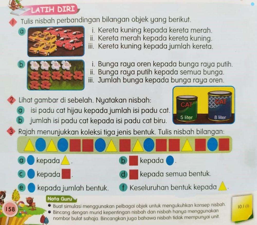 Matematik Tahun 6 Nisbah dan Kadaran worksheet  Live Worksheets