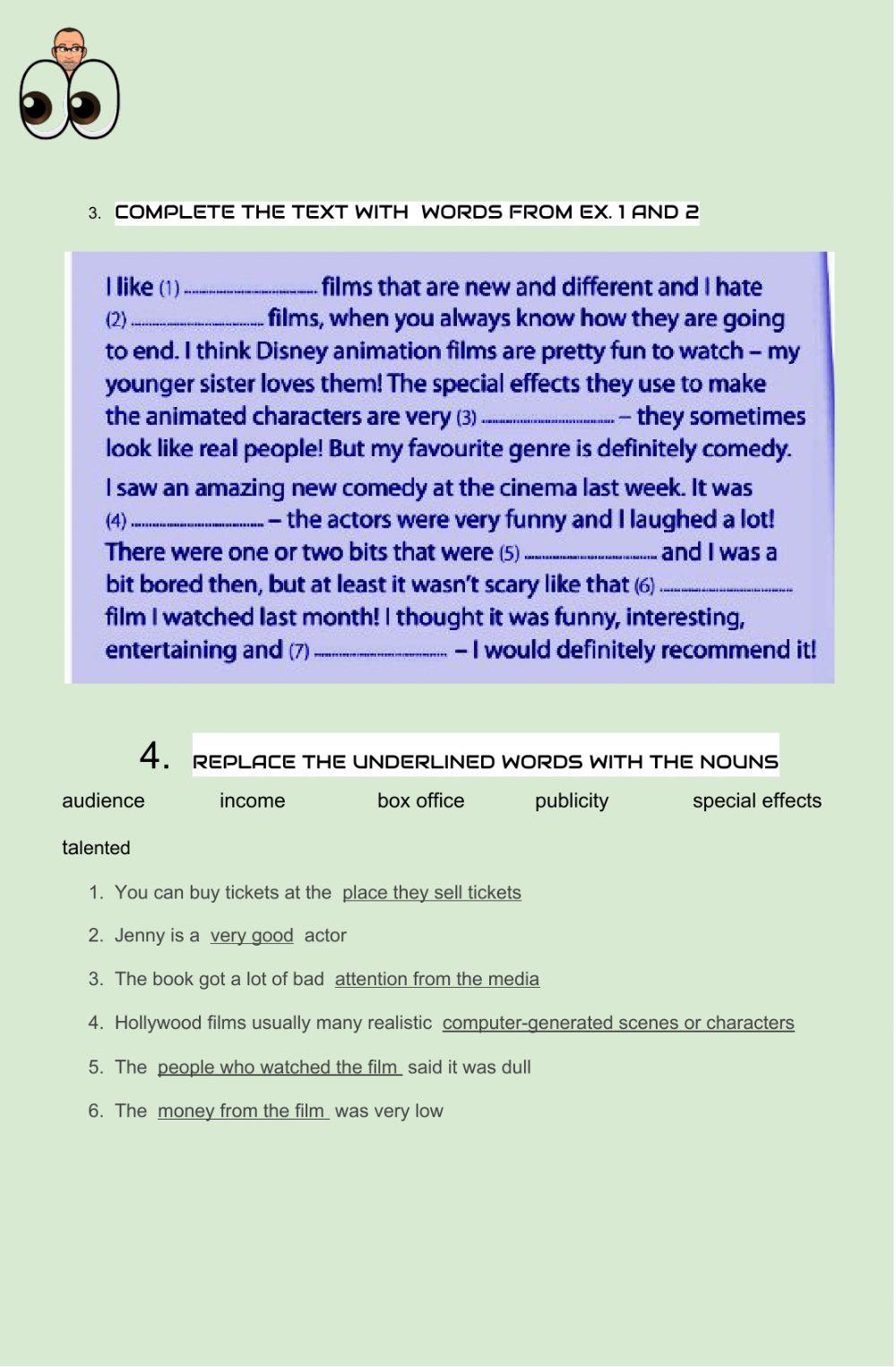 Adjectives related to cinema and movies