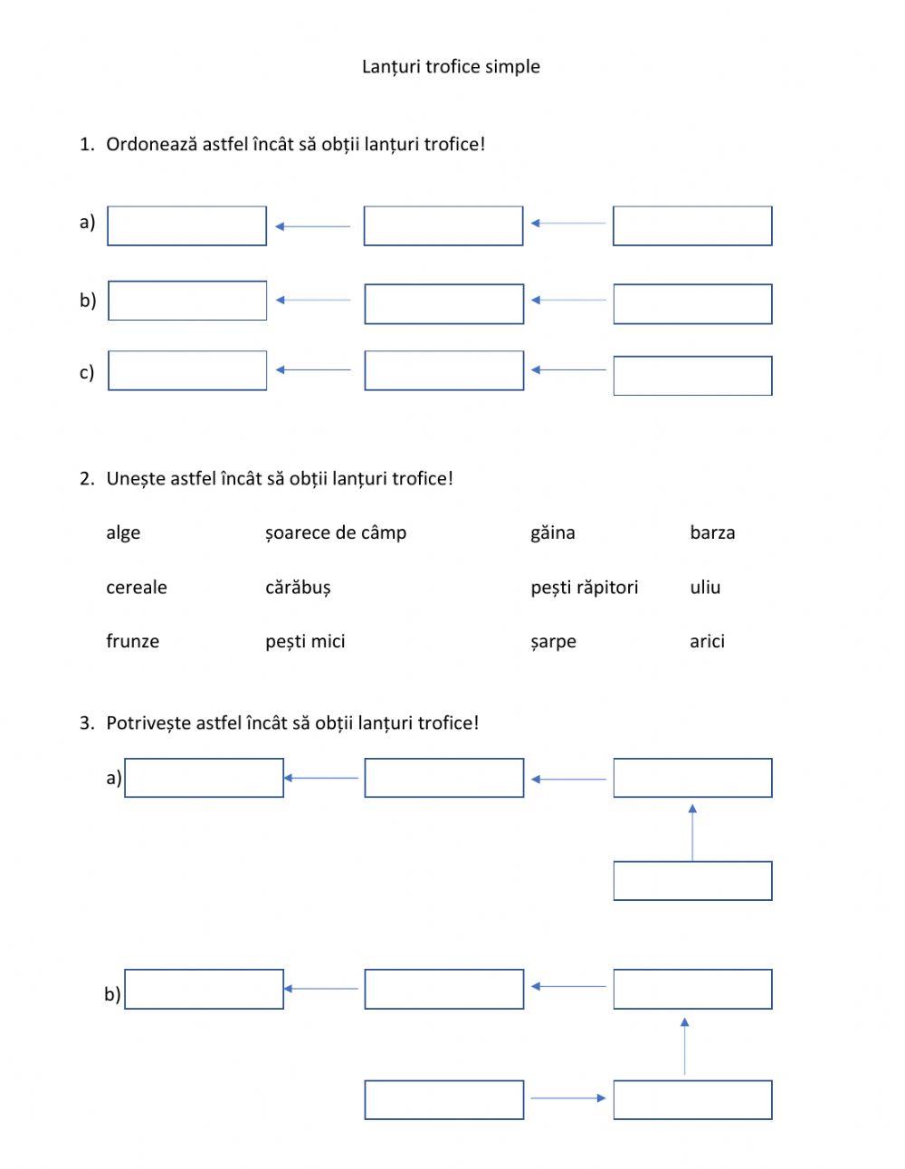 Lanturi trofice simple