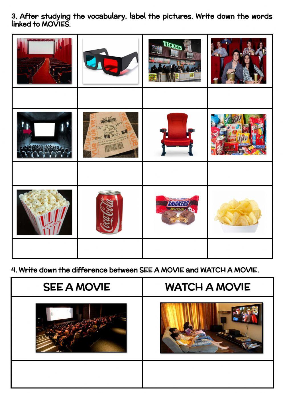 Movies and Films Vocabulary