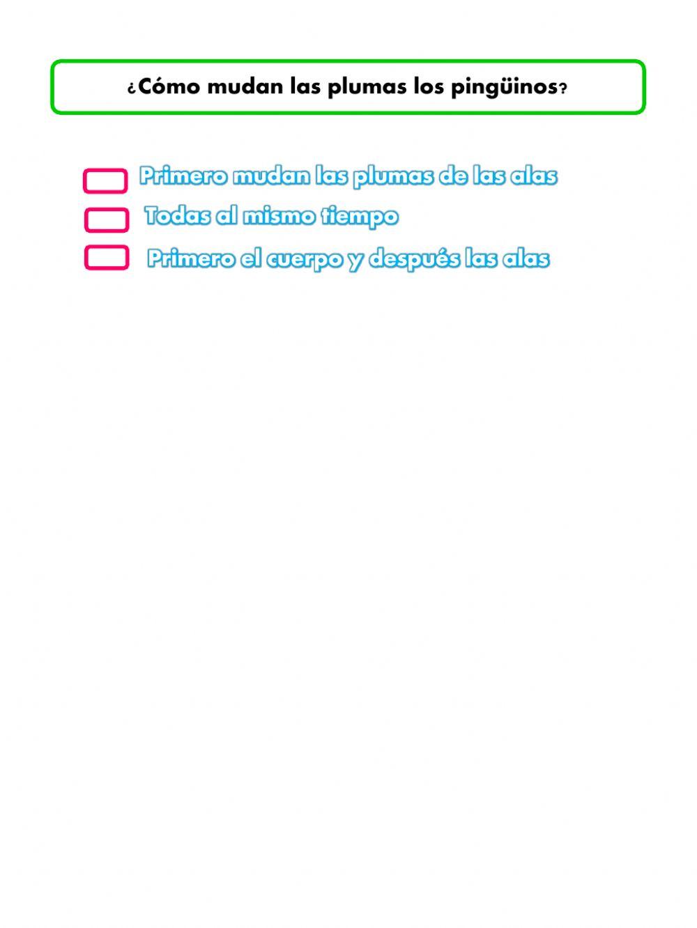 Ejercicio de compresión lectora