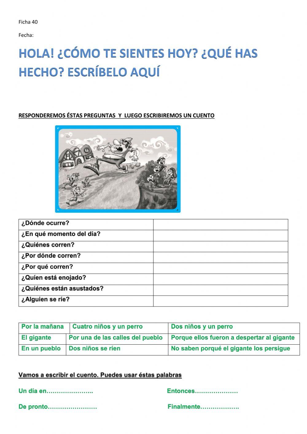 Comprensión lectora ficha 40.3