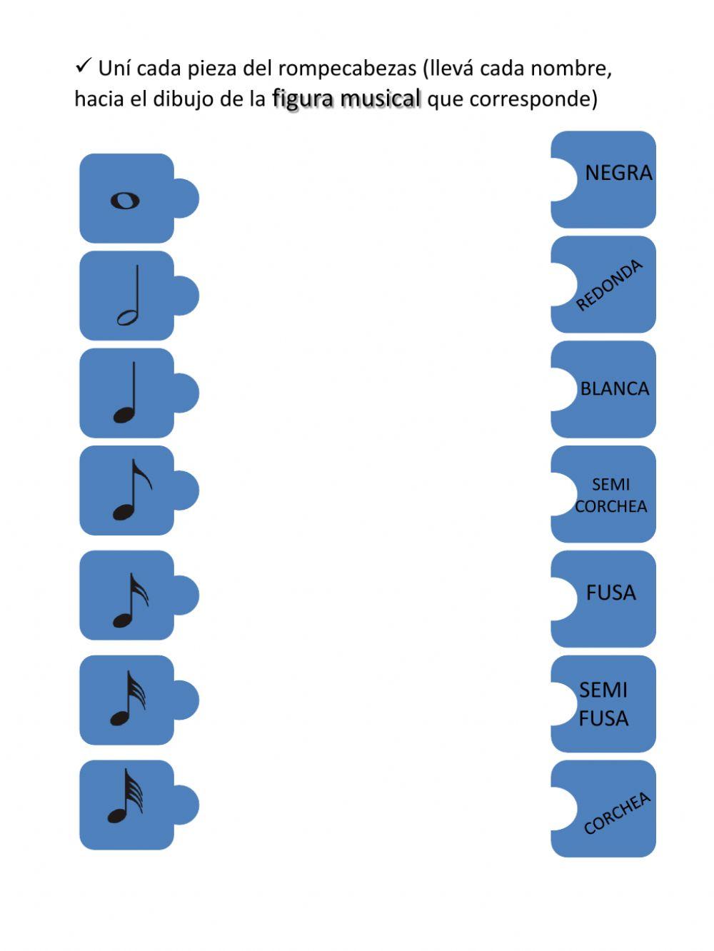 Figuras musicales nivel inicial