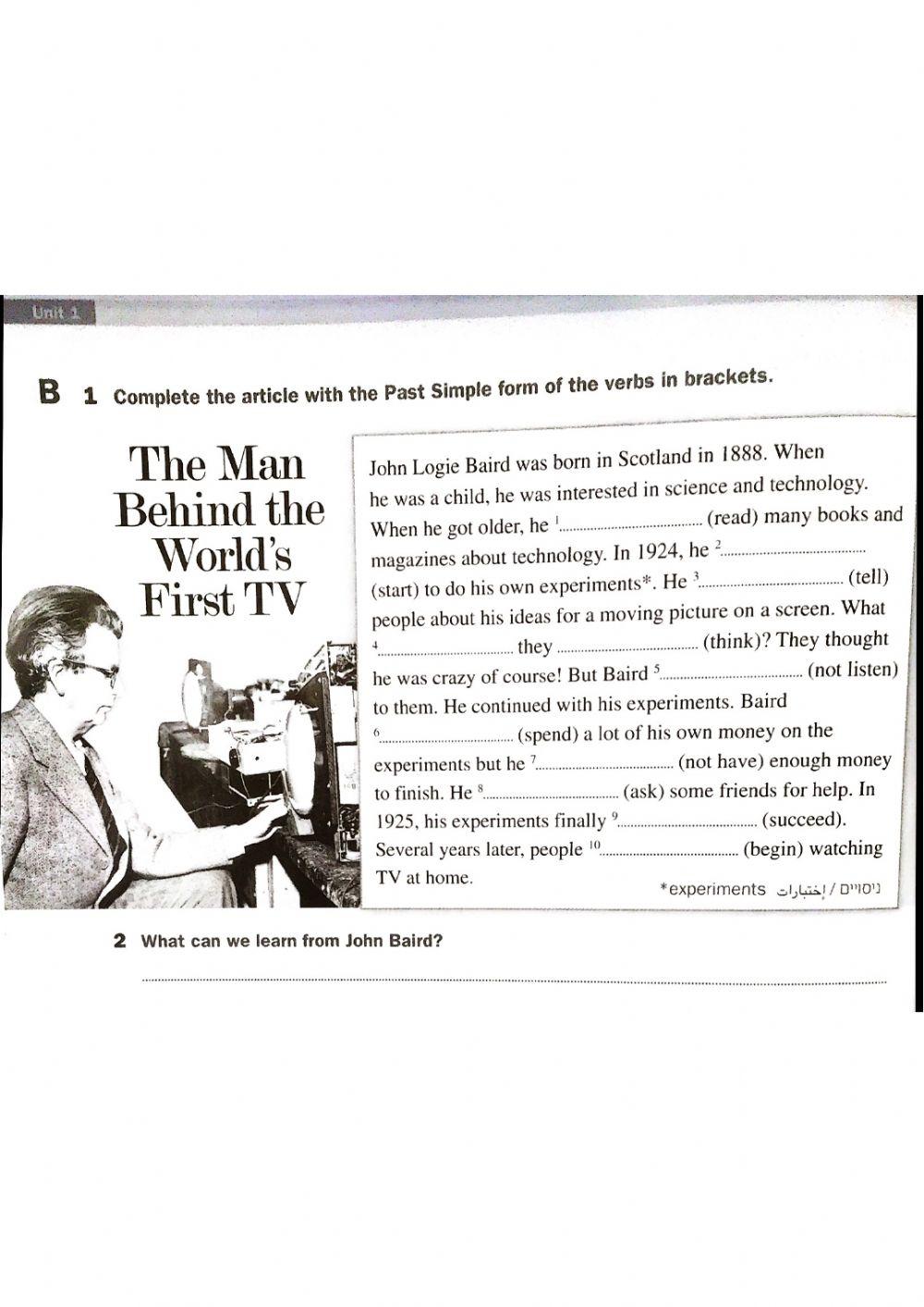 Keep Thinking Workbook p 10-11