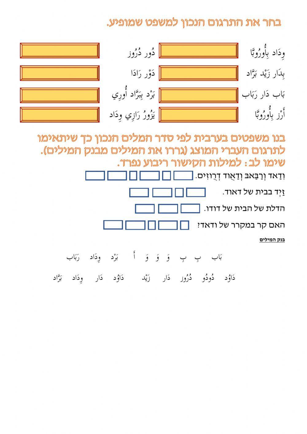 מבדק כיתות ז