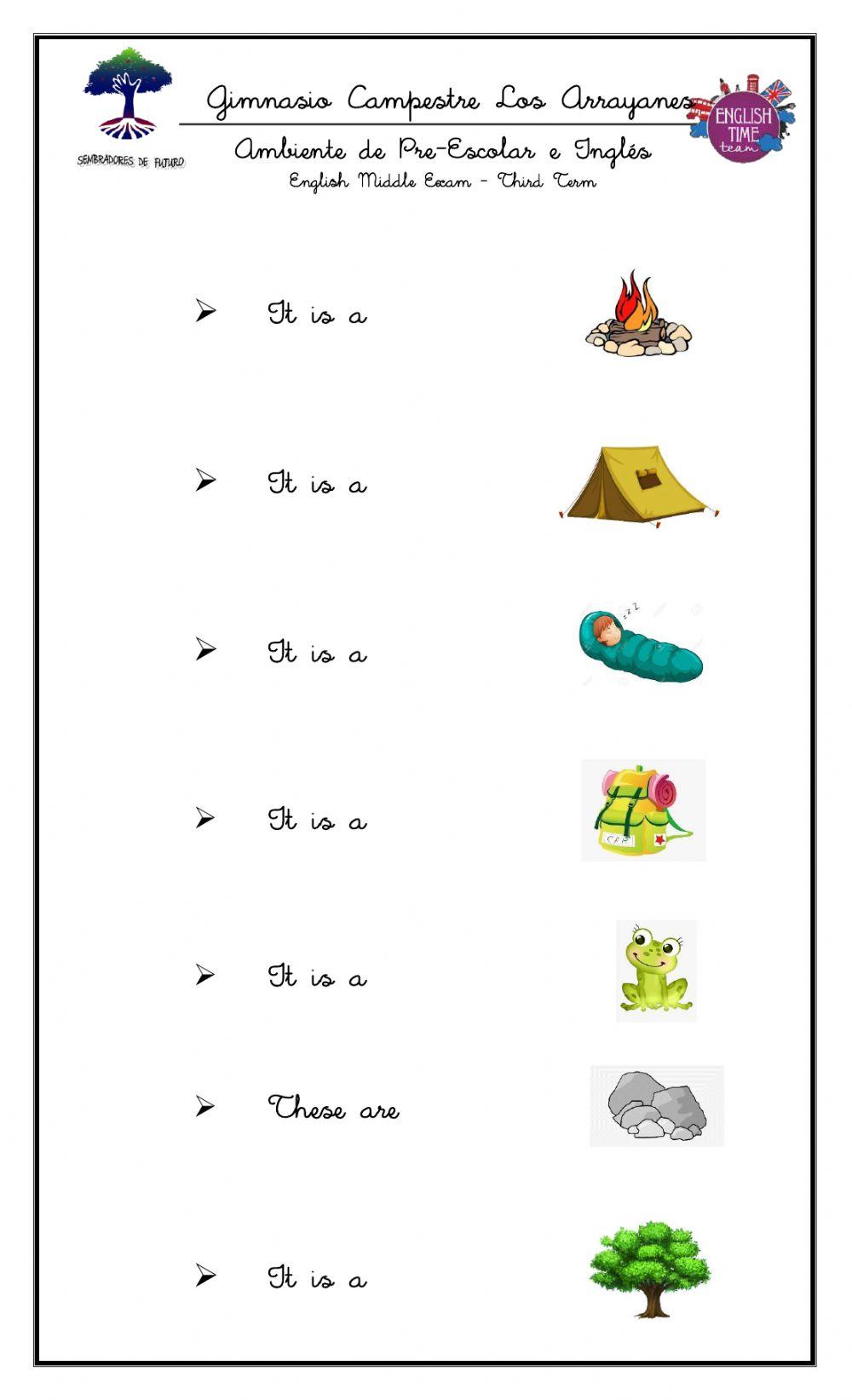 English - Third Term Final Exam Transition