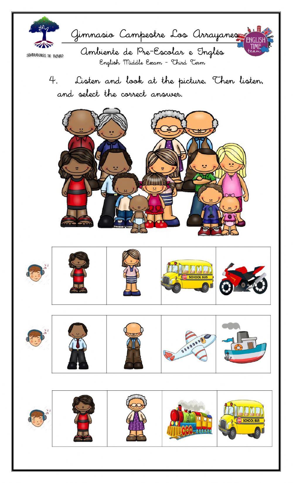 English - Third Term Final Exam Transition