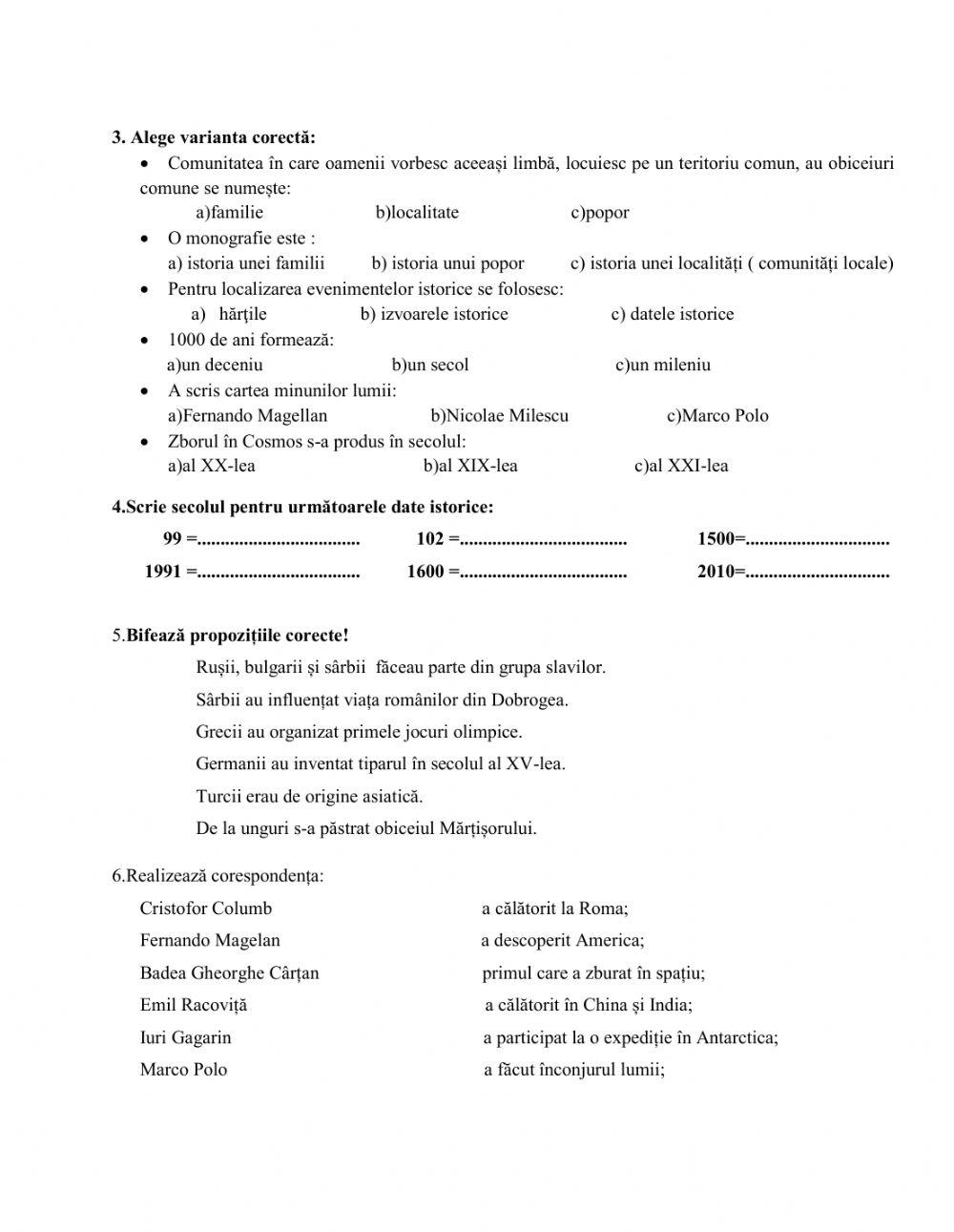 Trecutul si prezentul din jurul nostru