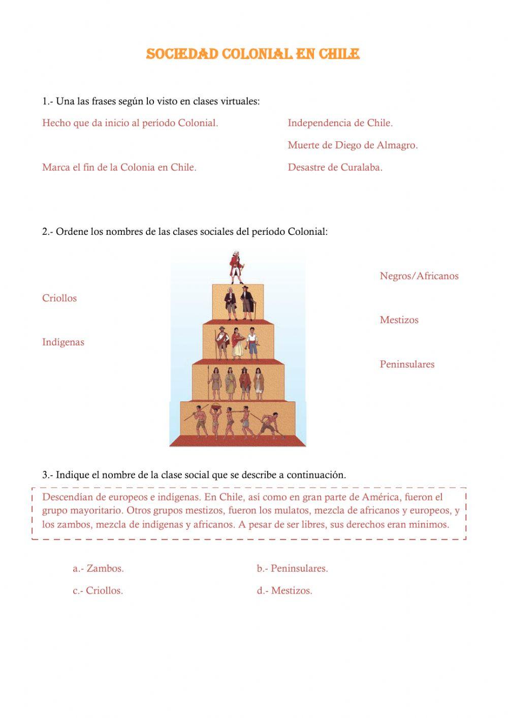 Refuerzo de Sociedad Colonial