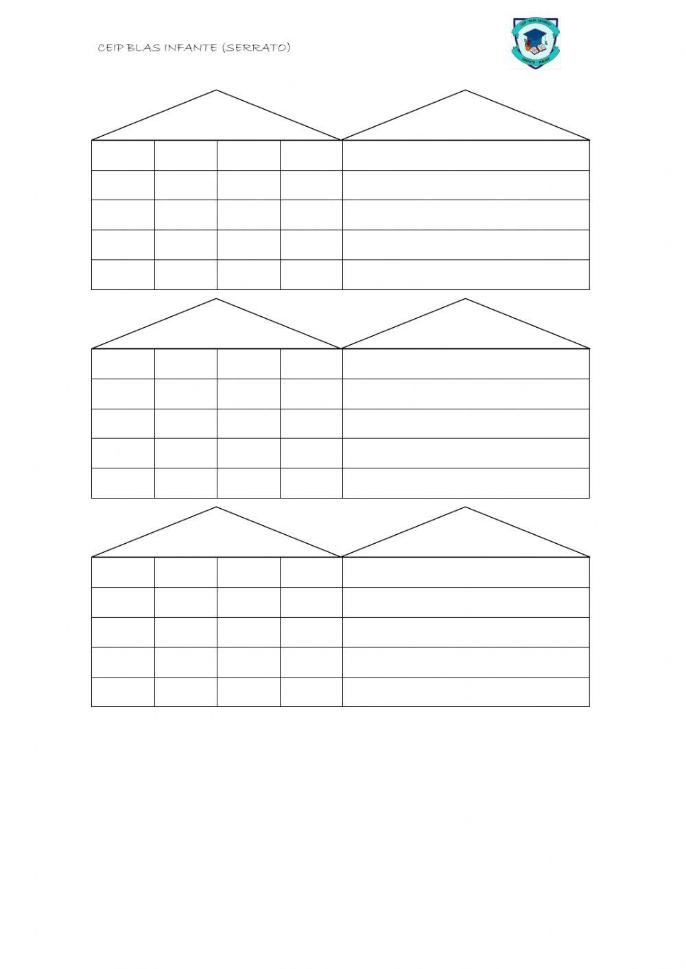 Adosados para descomponer ABN
