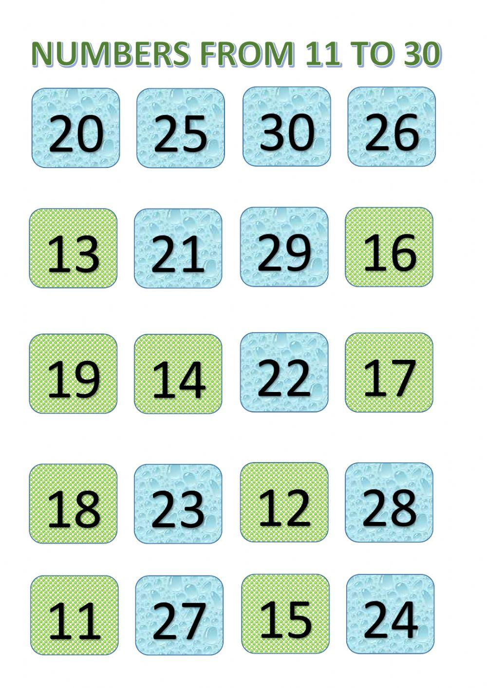 Numbers identification