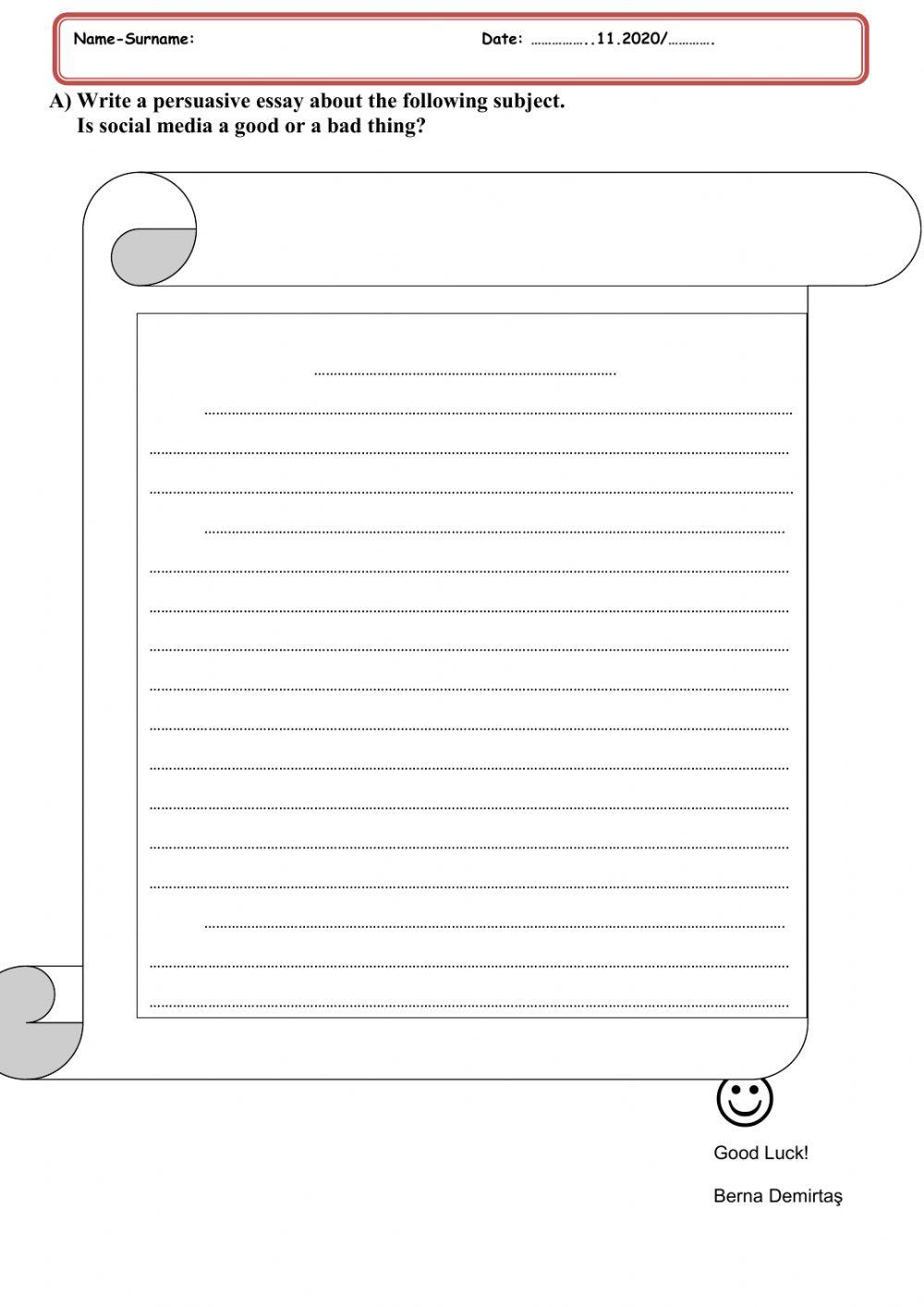 Writing study.1- persuasive essay