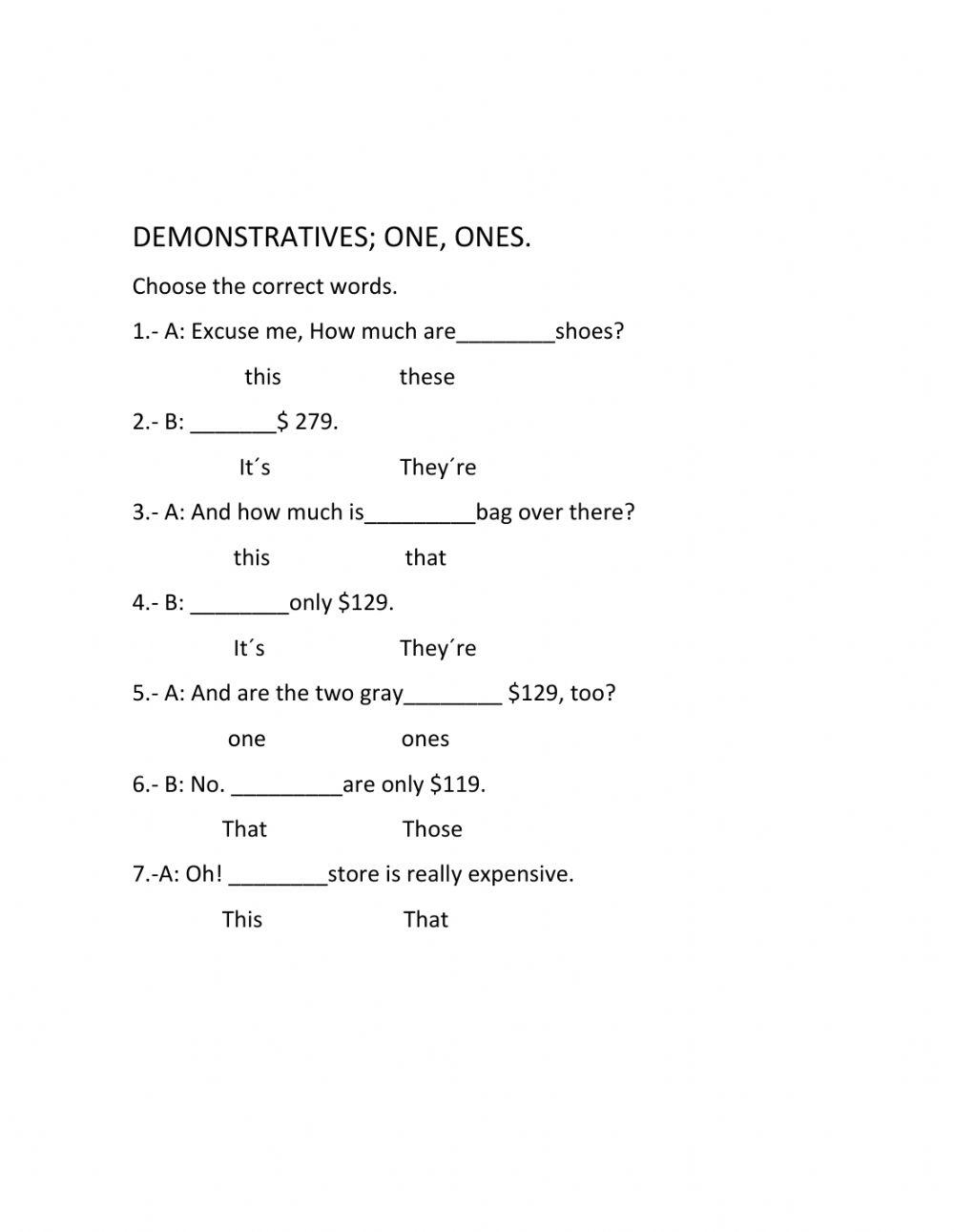 Demonstratives and Comparatives