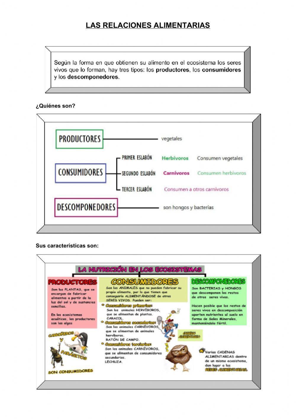 Las relaciones alimentarias