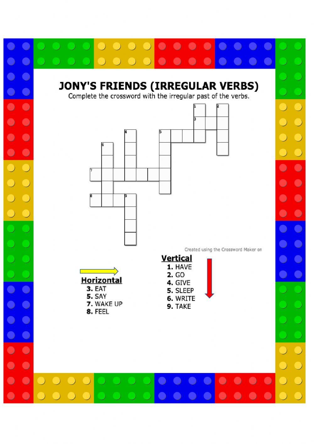 Irregular - crossword