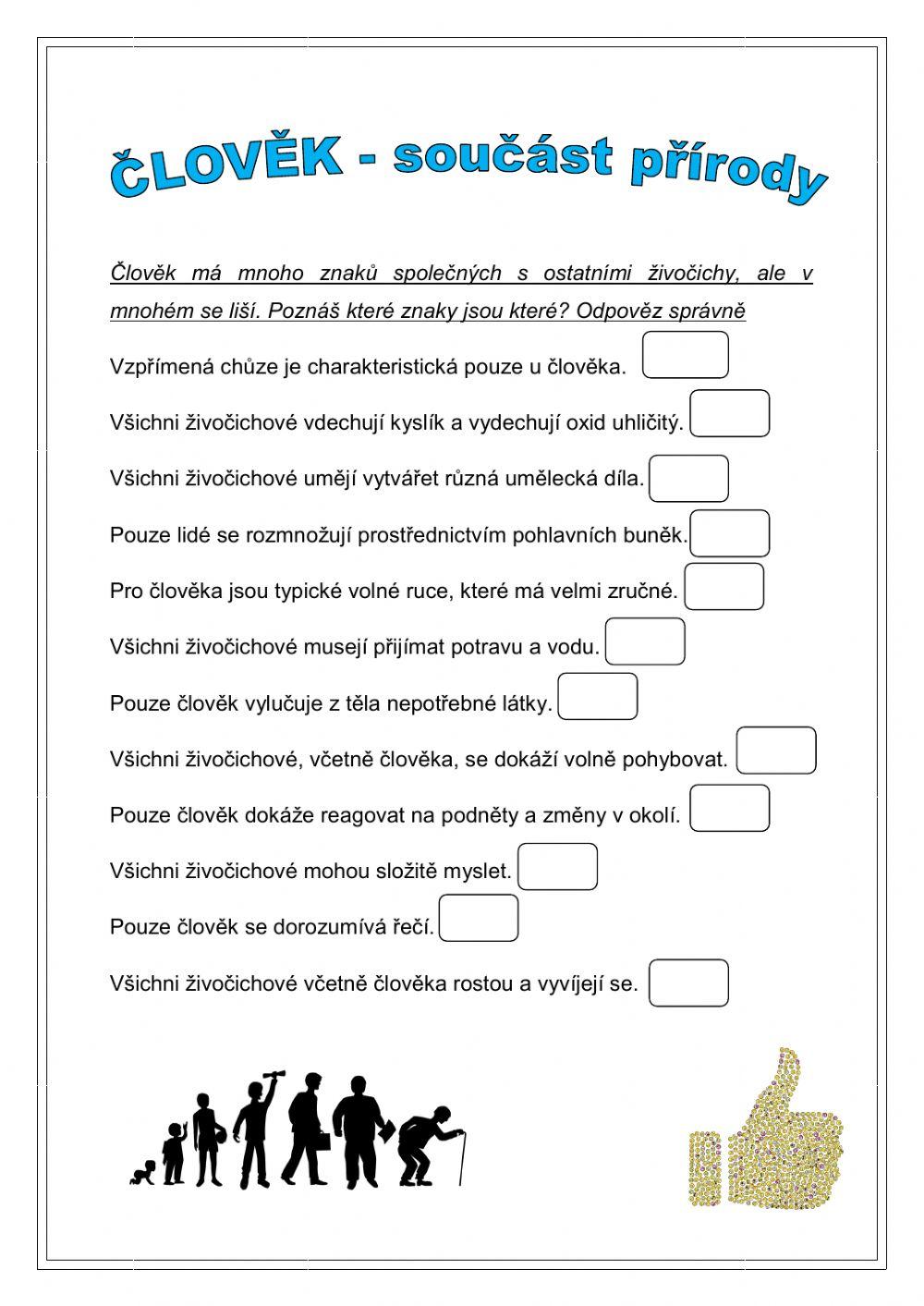 Člověk jako součást přírody