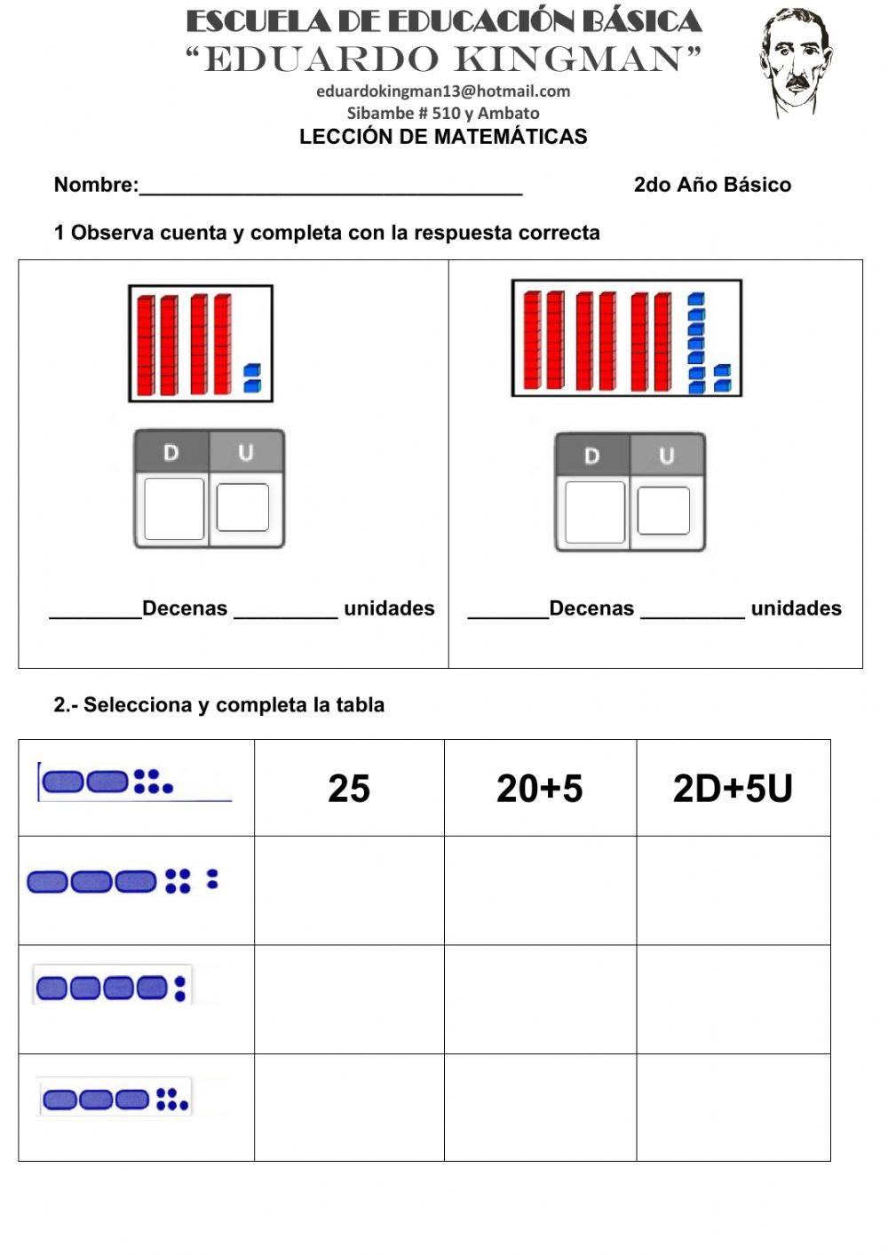 Lección de matemáticas