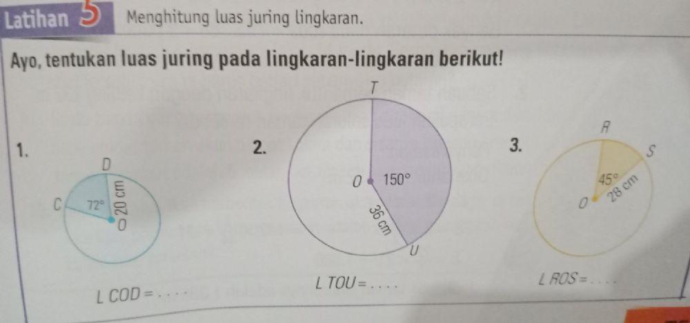 LKPD panjang busur dan luas juring