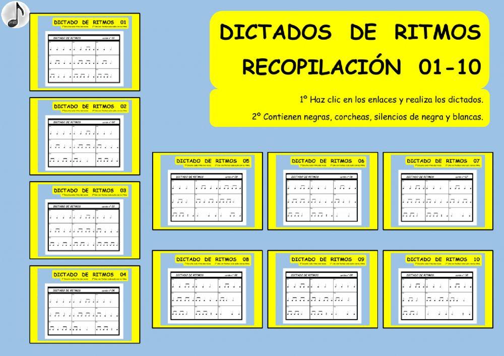 DICTADOS DE RITMOS RECOPILACIÓN 01-10