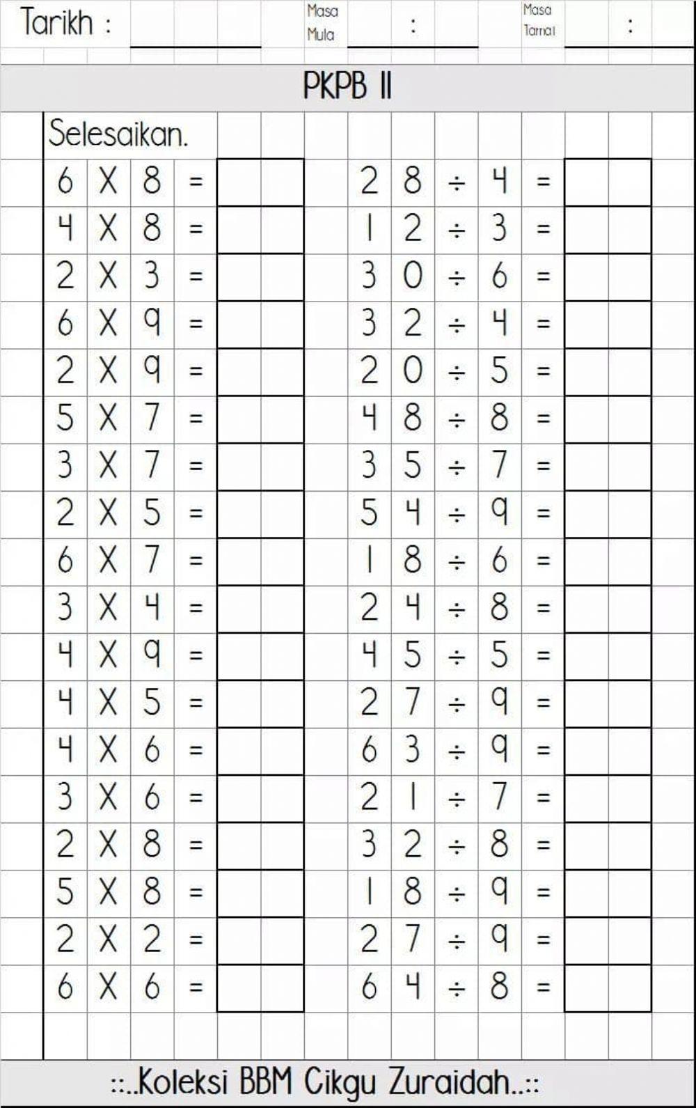 Matematik tahun 2- Cikgu Norzai