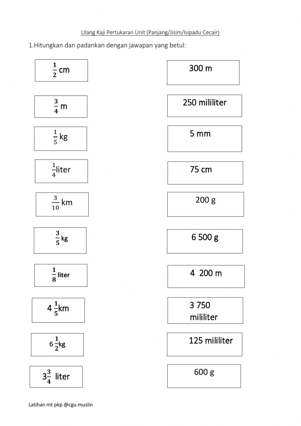 pertukaran unit panjang-jisim-isipadu cecair