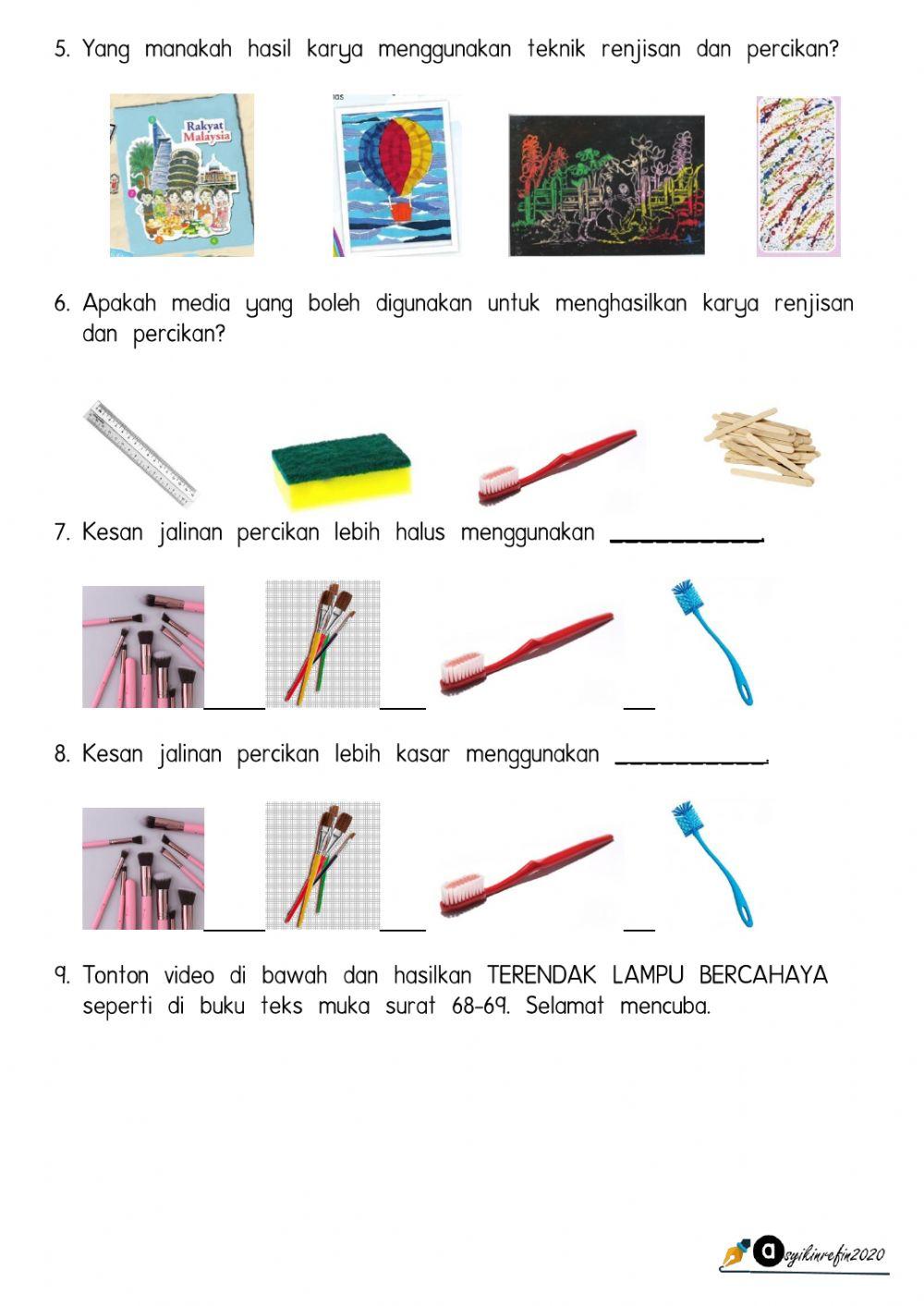 Unit 8 Renjisan dan Percikan PSV Tahun 3