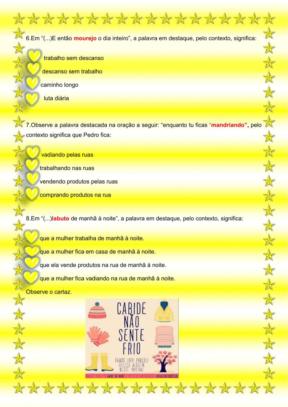 Verbetes e abaixo assinado