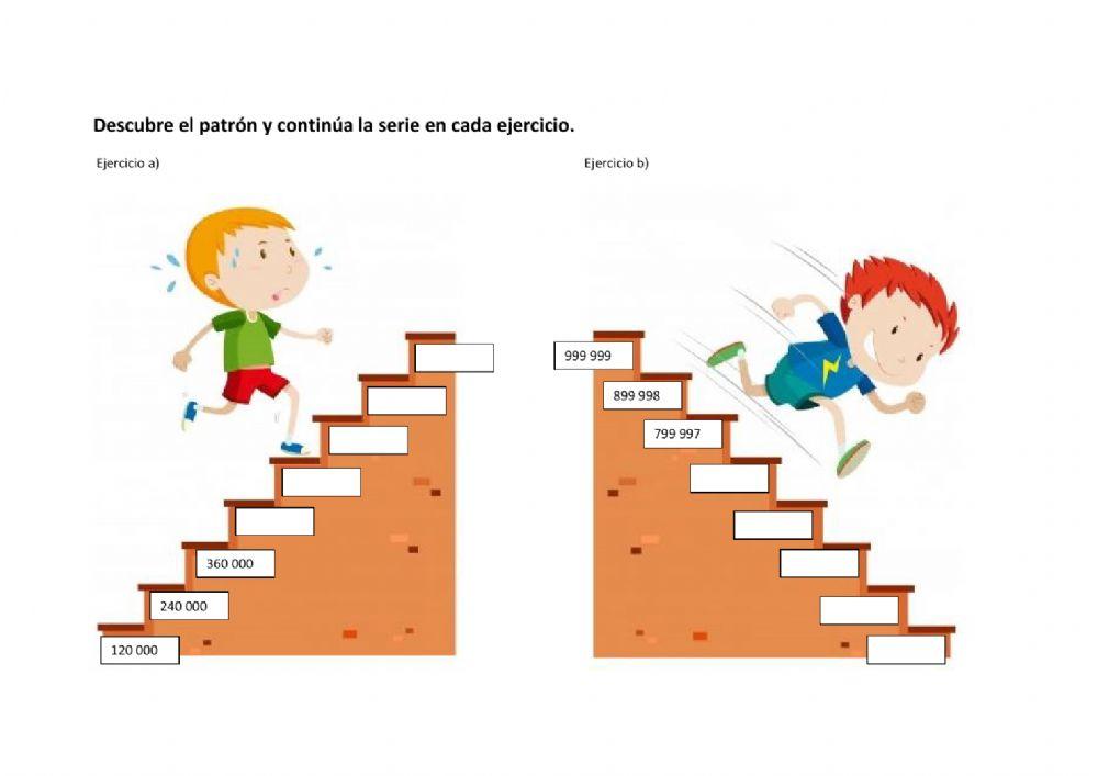 Serie numérica de las centenas de millar.